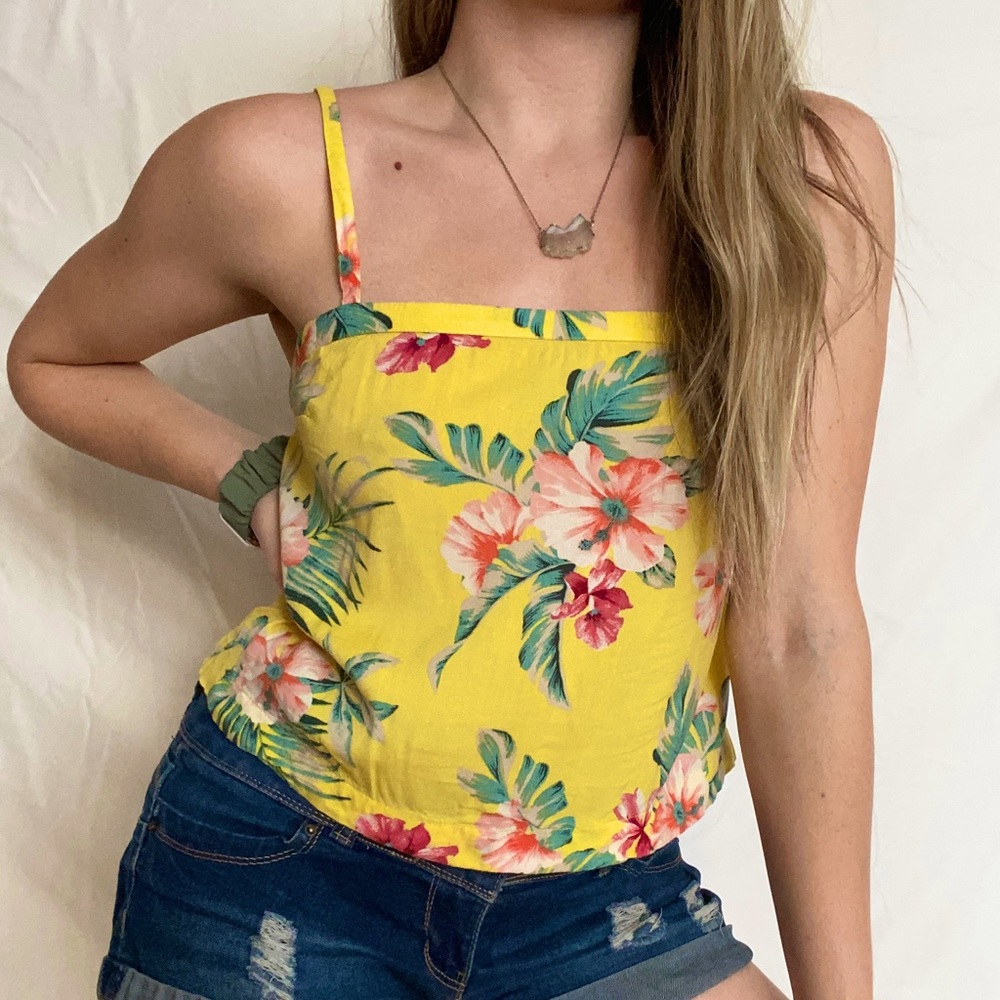 Hollister Tropical Crop Tank